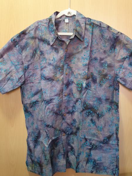 Batik shirt - Abstract Gray